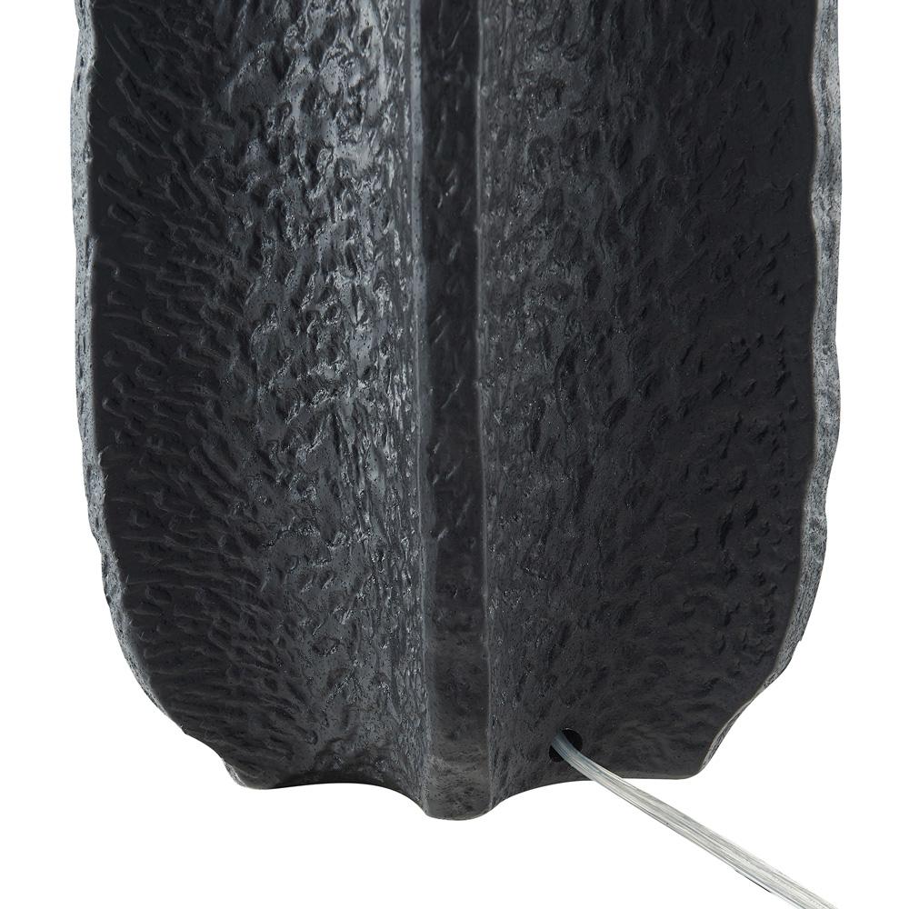 Hudson & Canal - Turbida 24in Tall Table Lamp with Fabric Shade in Matte Black/Brass/White - TL2216 veiw 4