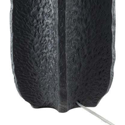 Hudson & Canal - Turbida 24in Tall Table Lamp with Fabric Shade in Matte Black/Brass/White - TL2216 veiw 4