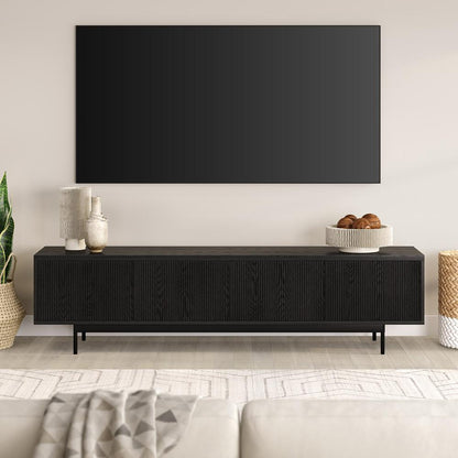 Hudson & Canal - Whitman Rectangular TV Stand for TVs up to 85in in Black Grain - TV2185 veiw 5
