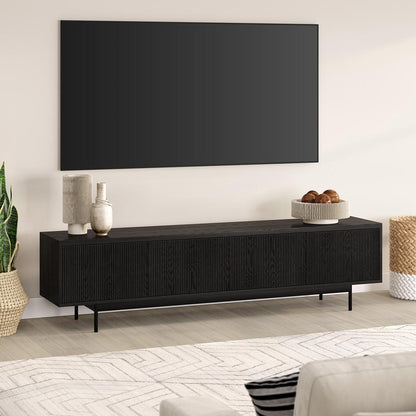 Hudson & Canal - Whitman Rectangular TV Stand for TVs up to 85in in Black Grain - TV2185 veiw 6