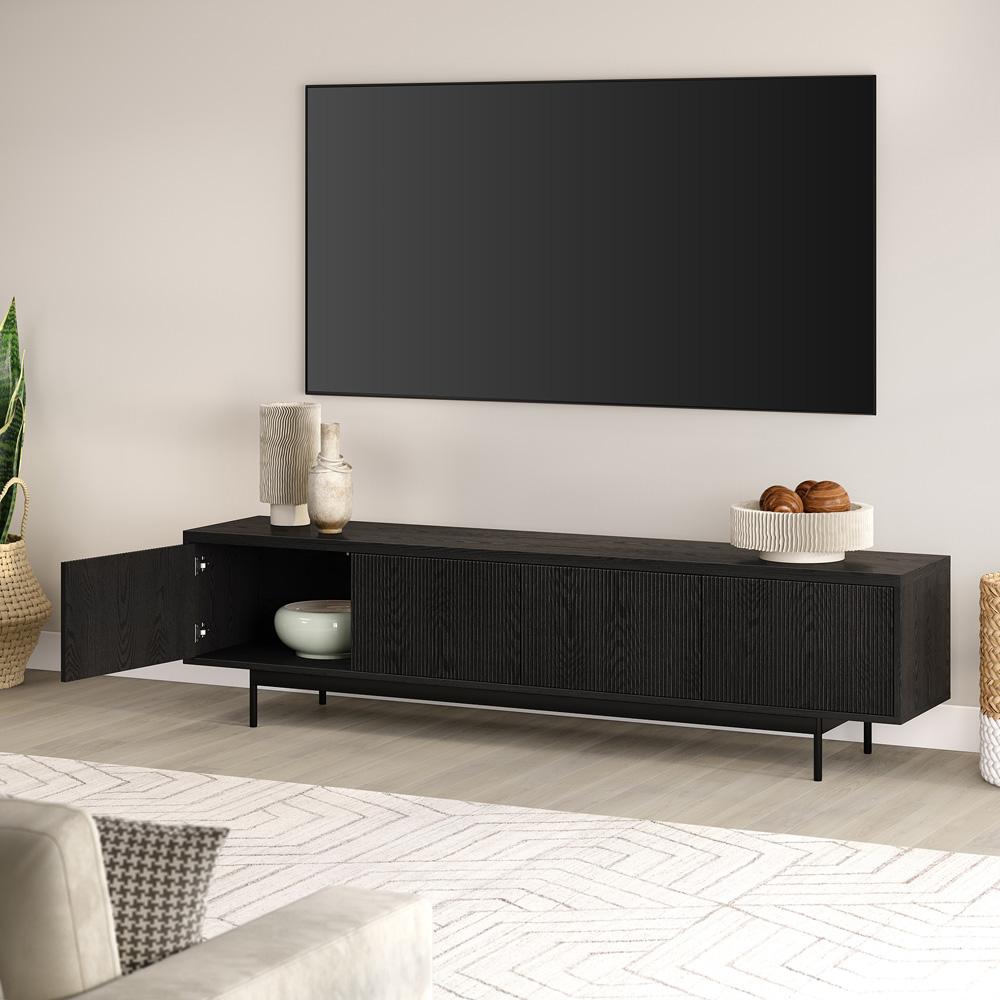 Hudson & Canal - Whitman Rectangular TV Stand for TVs up to 85in in Black Grain - TV2185 veiw 7