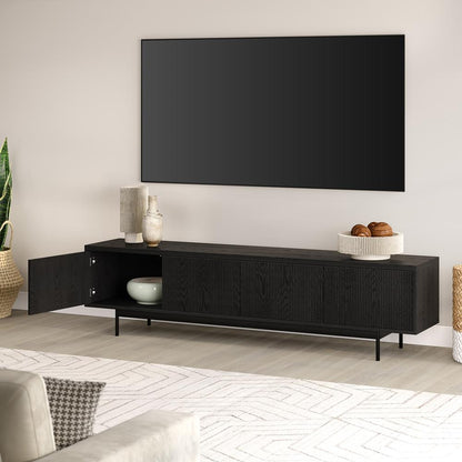 Hudson & Canal - Whitman Rectangular TV Stand for TVs up to 85in in Black Grain - TV2185 veiw 7