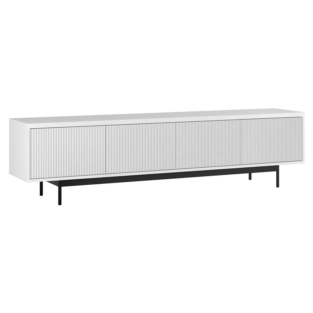 Hudson & Canal - Whitman Rectangular TV Stand for TVs up to 85in in Alder White - TV2187 veiw 1