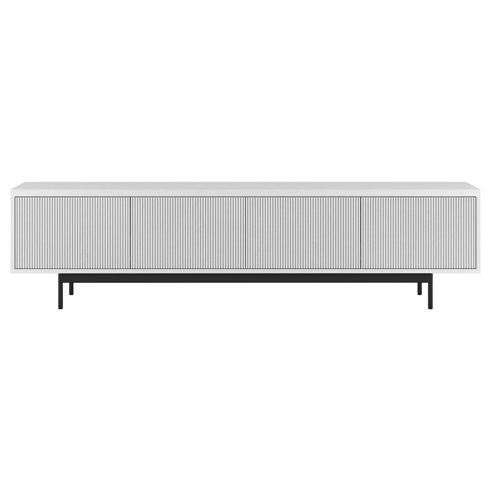 Hudson & Canal - Whitman Rectangular TV Stand for TVs up to 85in in White - TV2186 veiw 2