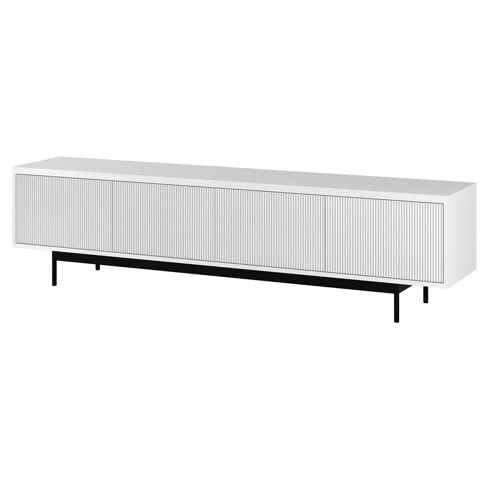 Hudson & Canal - Whitman Rectangular TV Stand for TVs up to 85in in Alder White - TV2187 veiw 3