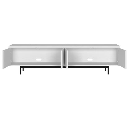 Hudson & Canal - Whitman Rectangular TV Stand for TVs up to 85in in Alder White - TV2187 veiw 4