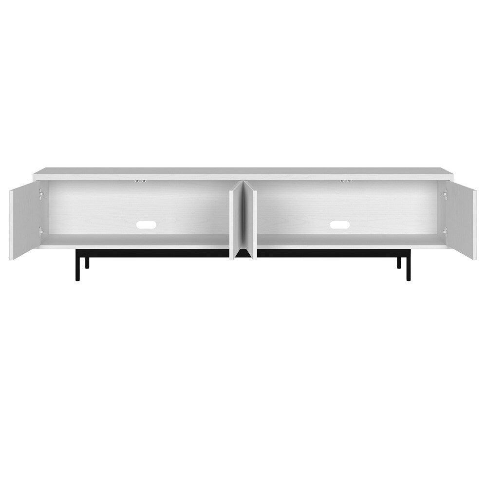 Hudson & Canal - Whitman Rectangular TV Stand for TVs up to 85in in White - TV2186 veiw 4
