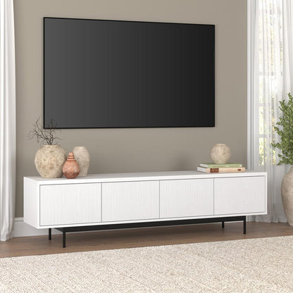 Hudson & Canal - Whitman Rectangular TV Stand for TVs up to 85in in Alder White - TV2187 veiw 6