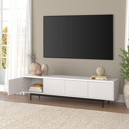 Hudson & Canal - Whitman Rectangular TV Stand for TVs up to 85in in Alder White - TV2187 veiw 7