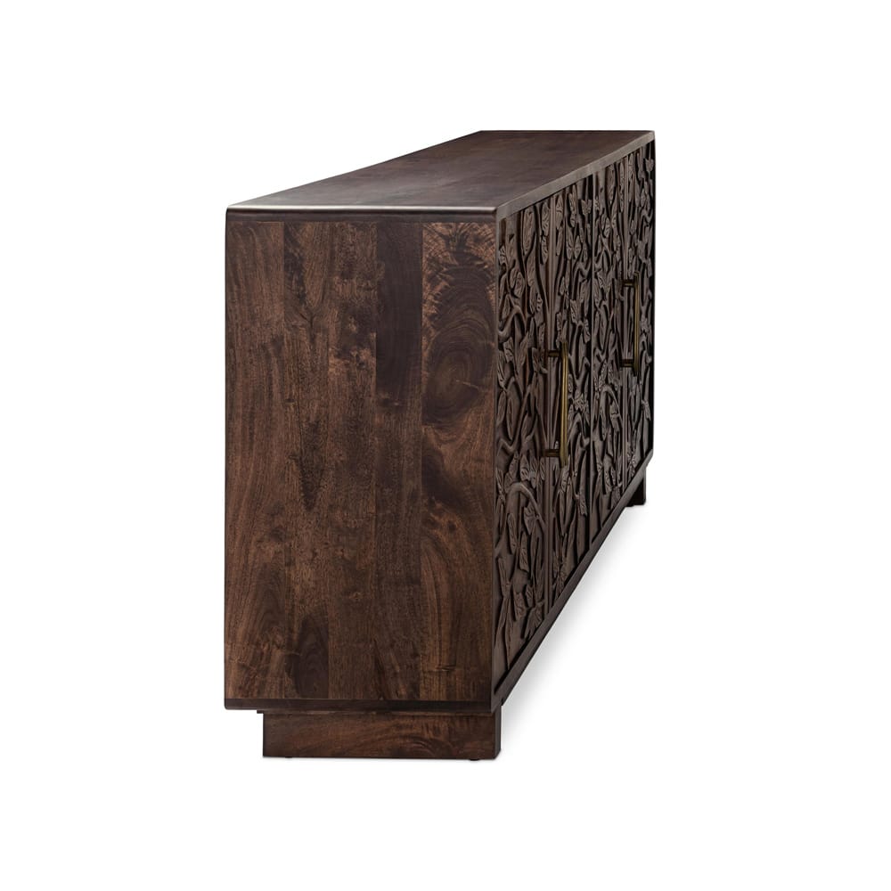 Classic Home - Albero 4-Door Mango Wood Sideboard Buffet In Brown - 52010949 view 4