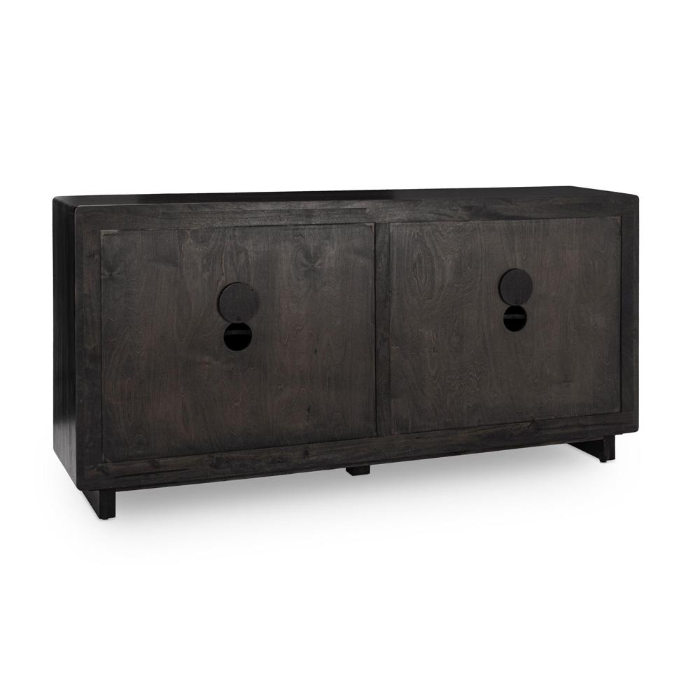 Classic Home - Albero 4-Door Mango Wood Sideboard Buffet In Black - 52010962 veiw 5