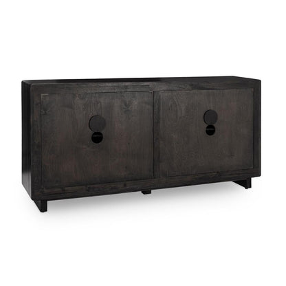 Classic Home - Albero 4-Door Mango Wood Sideboard Buffet In Black - 52010962 veiw 5