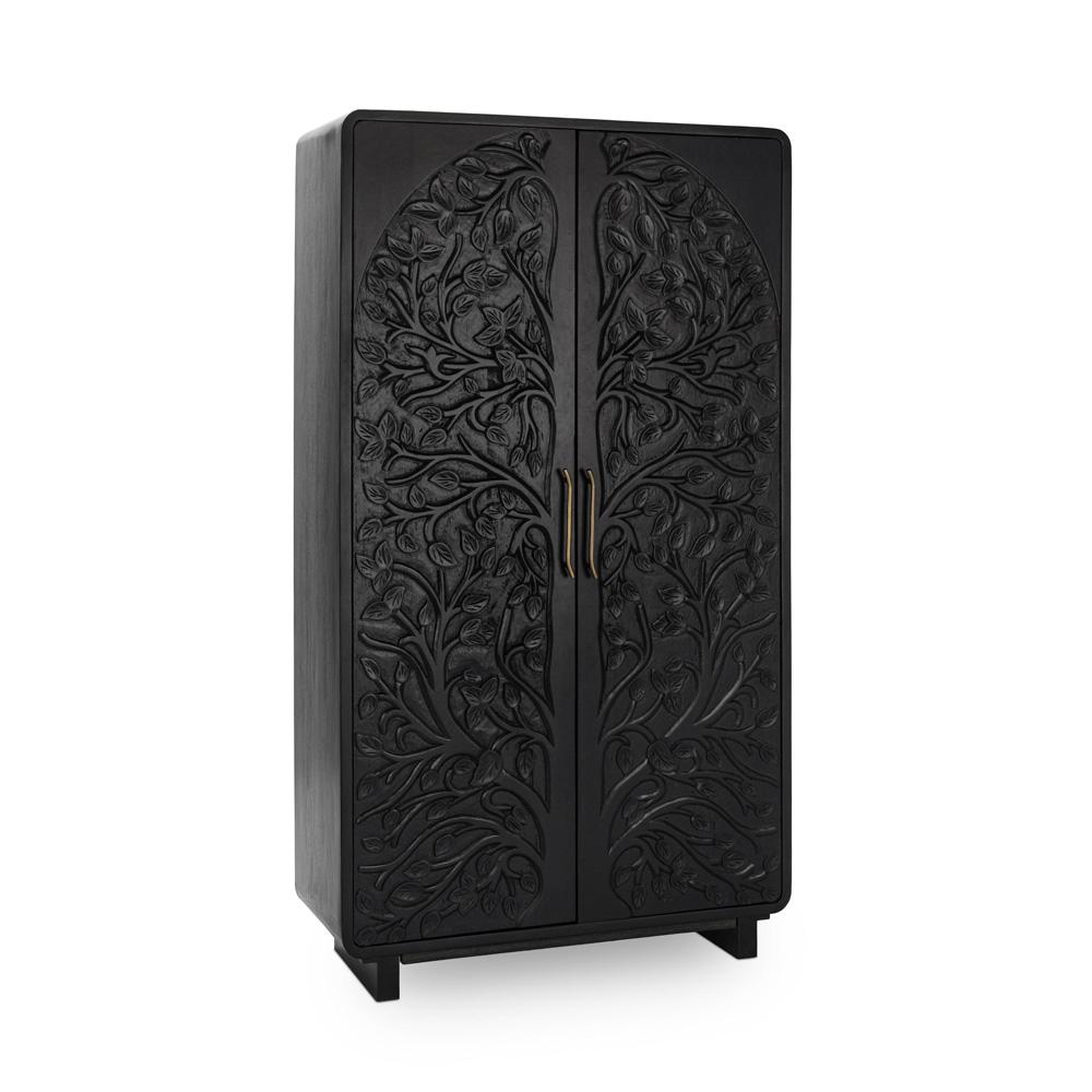 Classic Home - Albero Mango Wood Cabinet In Black - 52010964 veiw 1