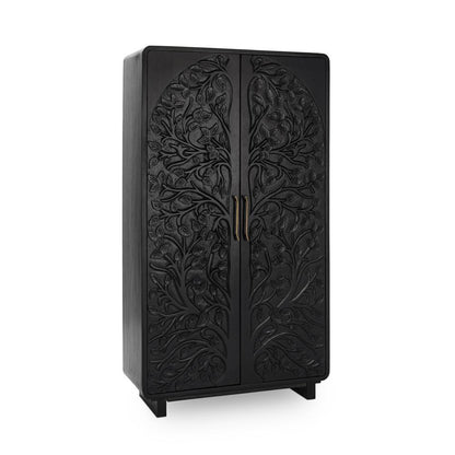 Classic Home - Albero Mango Wood Cabinet In Black - 52010964 veiw 1