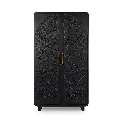 Classic Home - Albero Mango Wood Cabinet In Black - 52010964 veiw 2