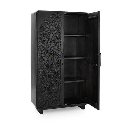 Classic Home - Albero Mango Wood Cabinet In Black - 52010964 veiw 3