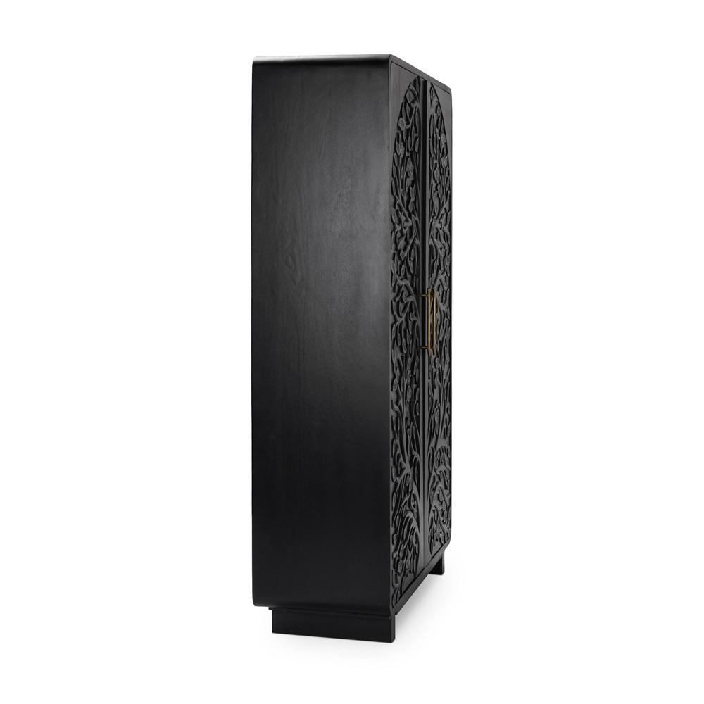 Classic Home - Albero Mango Wood Cabinet In Black - 52010964 veiw 4