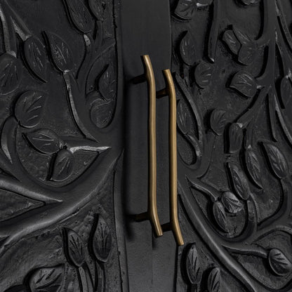 Classic Home - Albero Mango Wood Cabinet In Black - 52010964 veiw 6