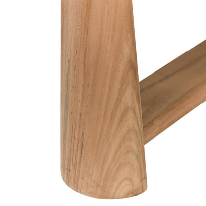 Classic Home - Aston 48in Round Teak Wood Outdoor Coffee Table In Natural Tone - 51005940 veiw 5