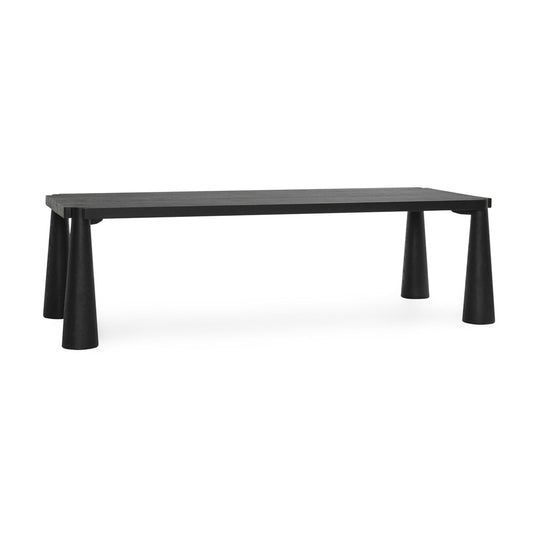Classic Home - Atrop 102in Oak Wood Dining Table In Ink Black - 51031681 veiw 1