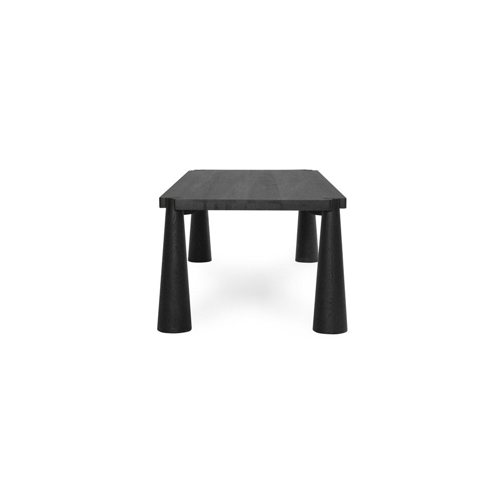 Classic Home - Atrop 102in Oak Wood Dining Table In Ink Black - 51031681 veiw 3
