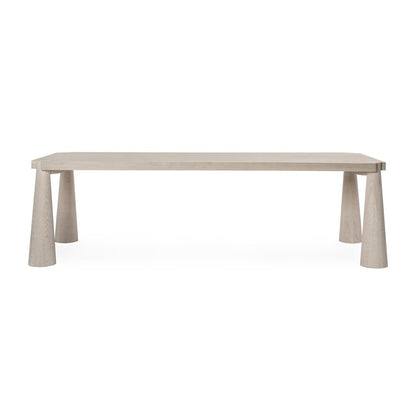 Classic Home - Atrop 102in Oak Wood Dining Table In Milk White - 51031682 veiw 2