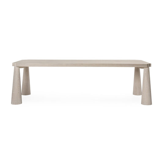 Classic Home - Atrop 102in Oak Wood Dining Table In Milk White - 51031682 veiw 2