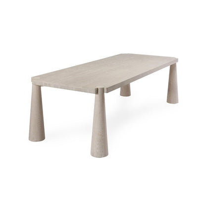 Classic Home - Atrop 102in Oak Wood Dining Table In Milk White - 51031682 veiw 4