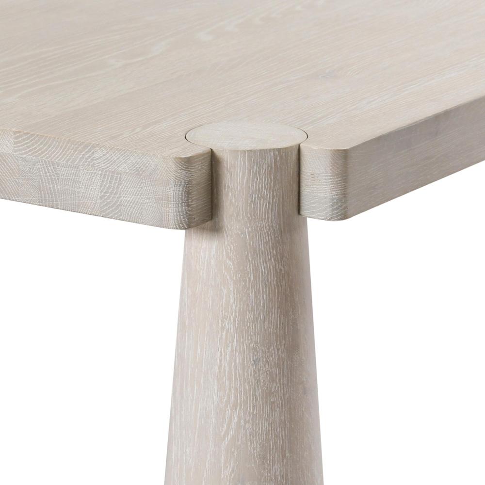 Classic Home - Atrop 102in Oak Wood Dining Table In Milk White - 51031682 veiw 5