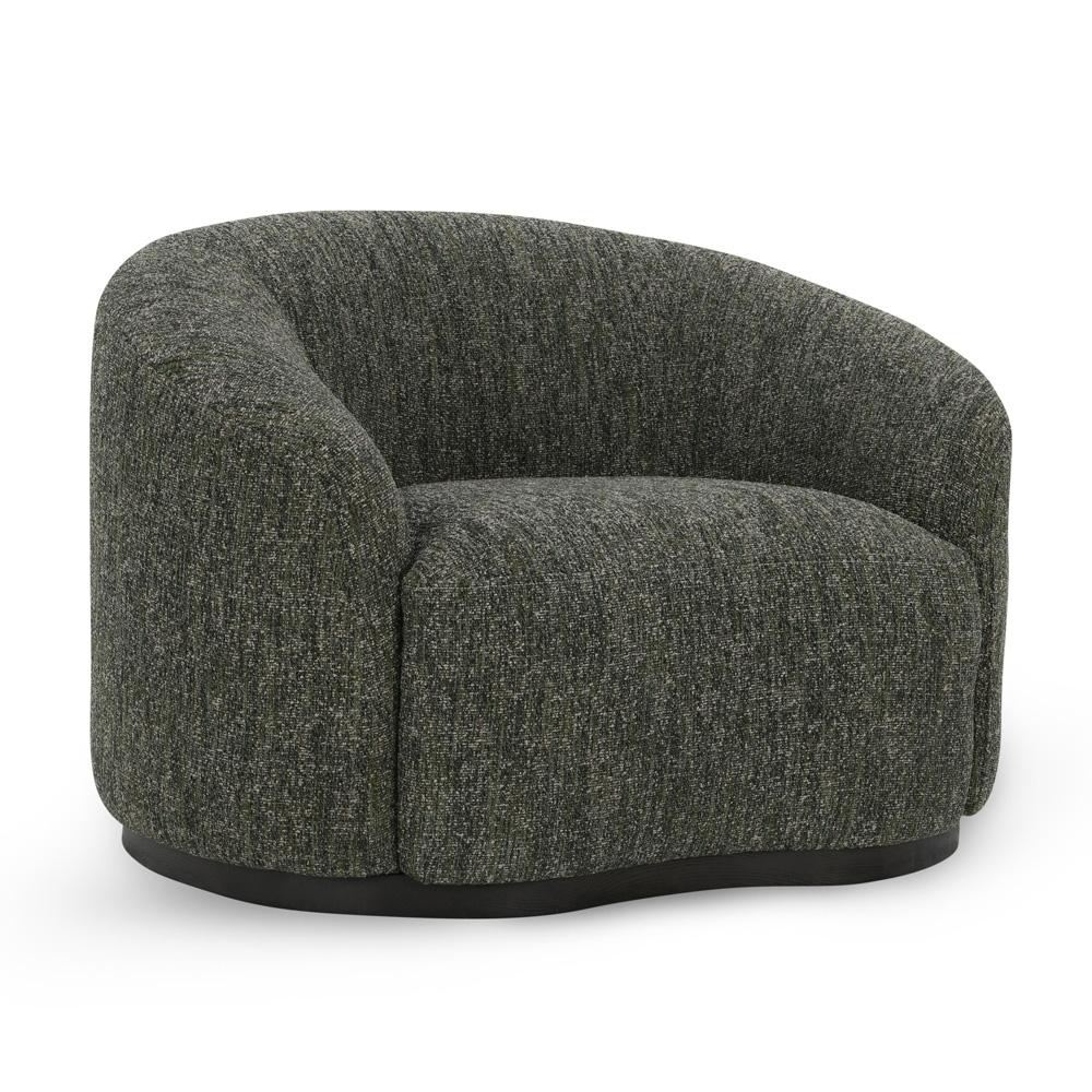 Classic Home - Beverly  Green Boucle Fabric Upholstered Swivel Accent Chair - 53006039 veiw 1