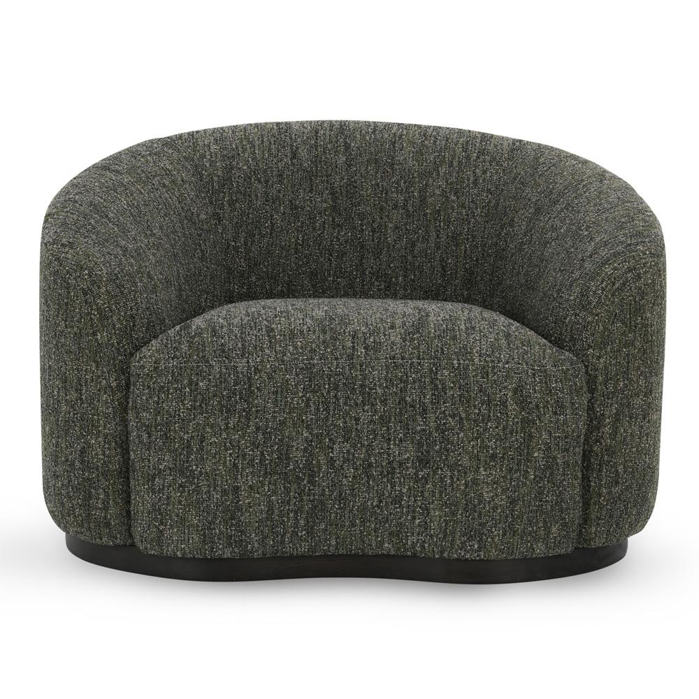 Classic Home - Beverly  Green Boucle Fabric Upholstered Swivel Accent Chair - 53006039 veiw 2