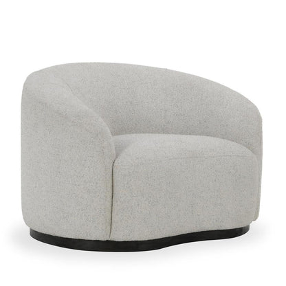 Classic Home - Beverly  Ivory Boucle Fabric Upholstered Swivel Accent Chair - 53006038 veiw 1