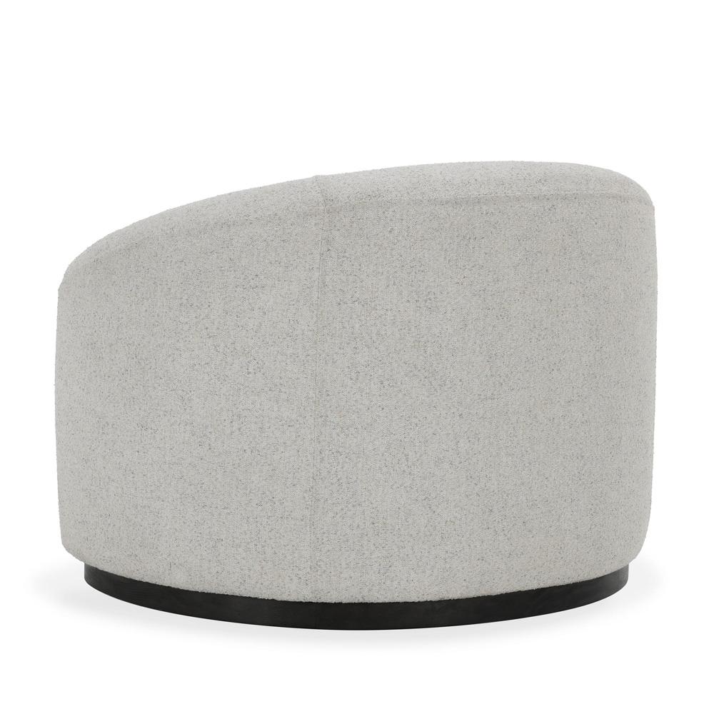 Classic Home - Beverly  Ivory Boucle Fabric Upholstered Swivel Accent Chair - 53006038 veiw 4