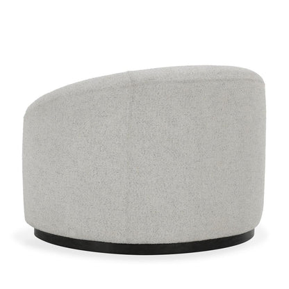 Classic Home - Beverly  Ivory Boucle Fabric Upholstered Swivel Accent Chair - 53006038 veiw 4