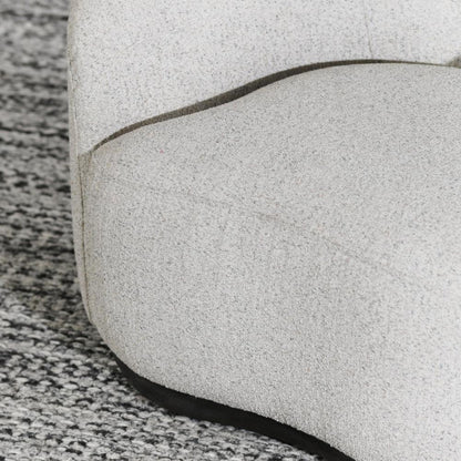 Classic Home - Beverly  Ivory Boucle Fabric Upholstered Swivel Accent Chair - 53006038 veiw 6