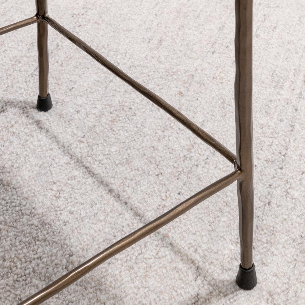Classic Home - Bose 26in Hide Leather Counter Stool In Blonde - 53002059 veiw 4