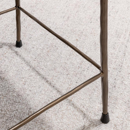 Classic Home - Bose 26in Hide Leather Counter Stool In Blonde - 53002059 veiw 4
