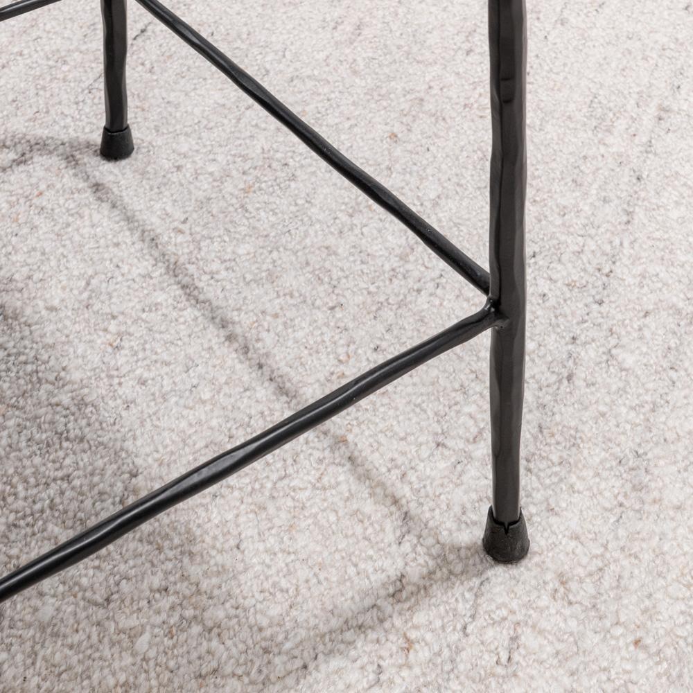 Classic Home - Bose 26in Hide Leather Counter Stool In Ivory - 53002058 veiw 3