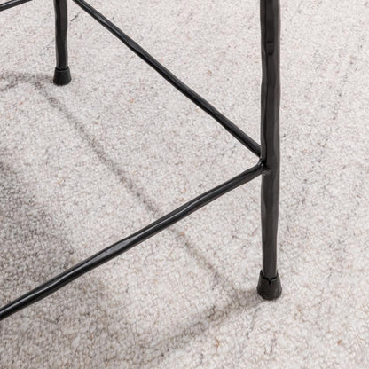 Classic Home - Bose 26in Hide Leather Counter Stool In Ivory - 53002058 veiw 3