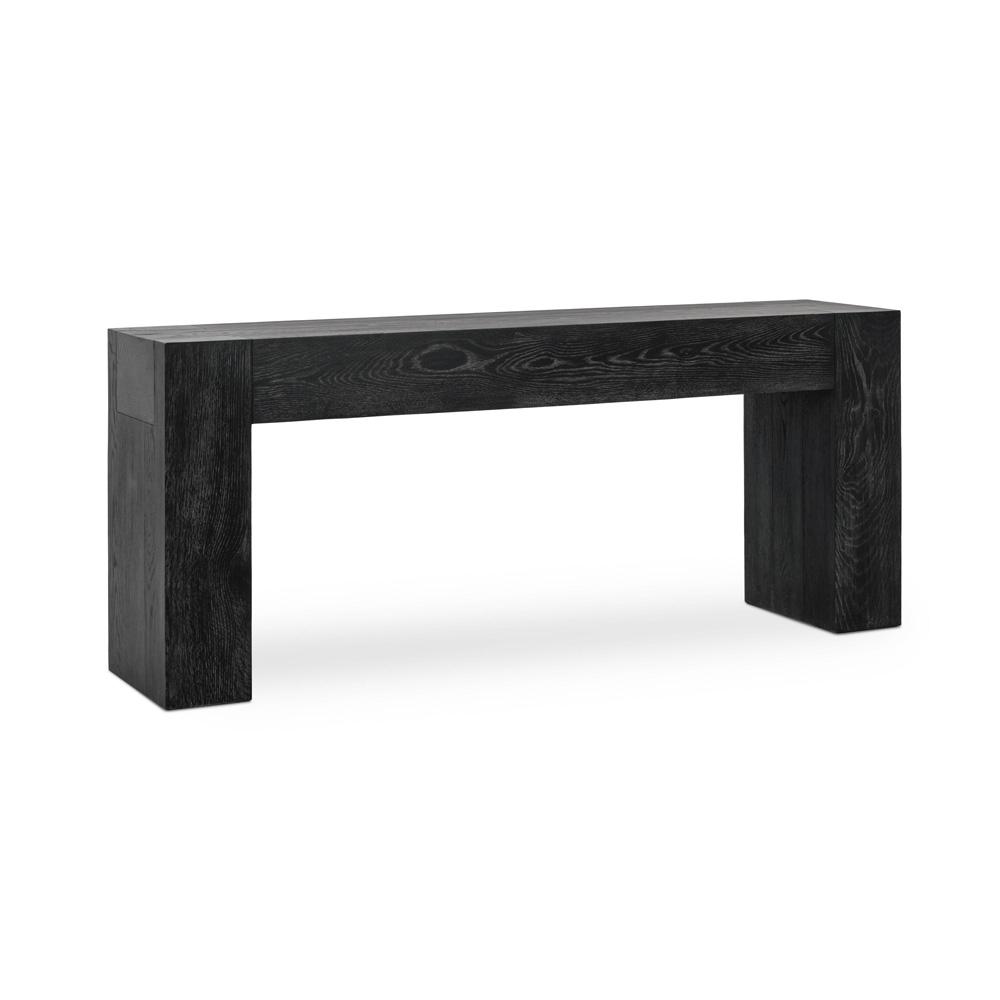Classic Home - Bristol 72in Reclaimed Oak Console Table In Meadow Black - 51031691 veiw 2