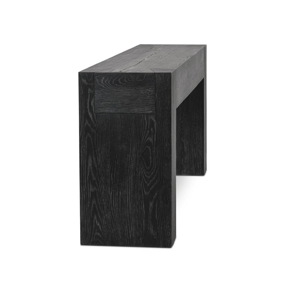 Classic Home - Bristol 72in Reclaimed Oak Console Table In Meadow Black - 51031691 veiw 3