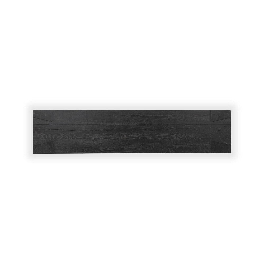 Classic Home - Bristol 72in Reclaimed Oak Console Table In Meadow Black - 51031691 veiw 4