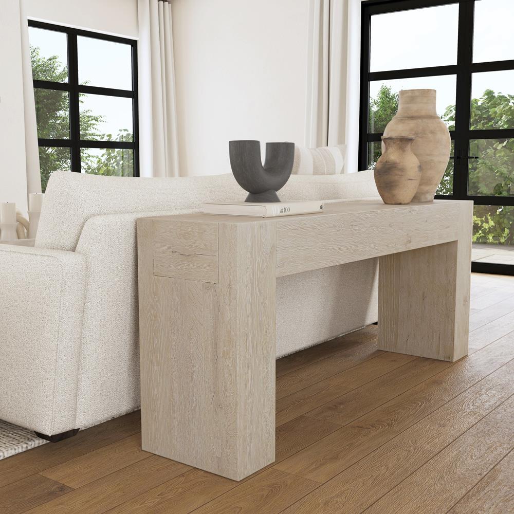 Classic Home - Bristol Cracked Oak 72in Console Table In Meadow White - 51031346 veiw 6