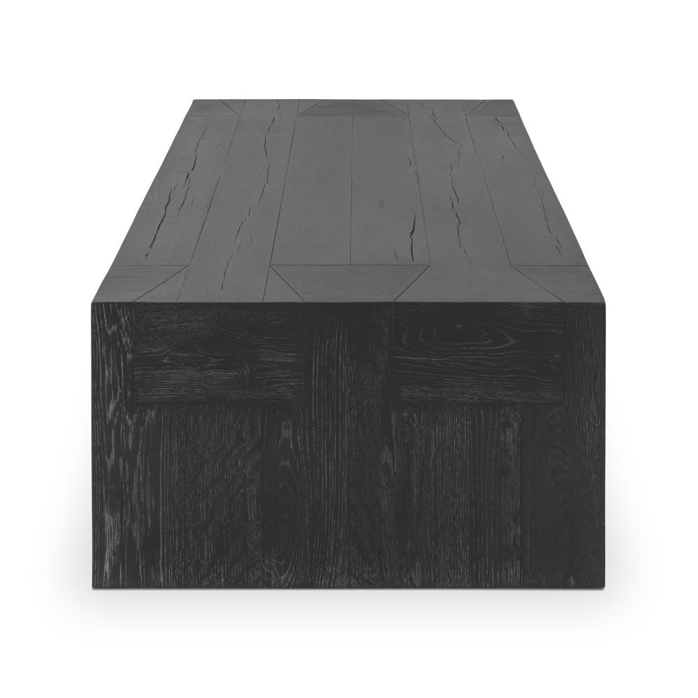 Classic Home - Bristol Reclaimed Oak Coffee Table In Meadow Black - 51031689 veiw 3