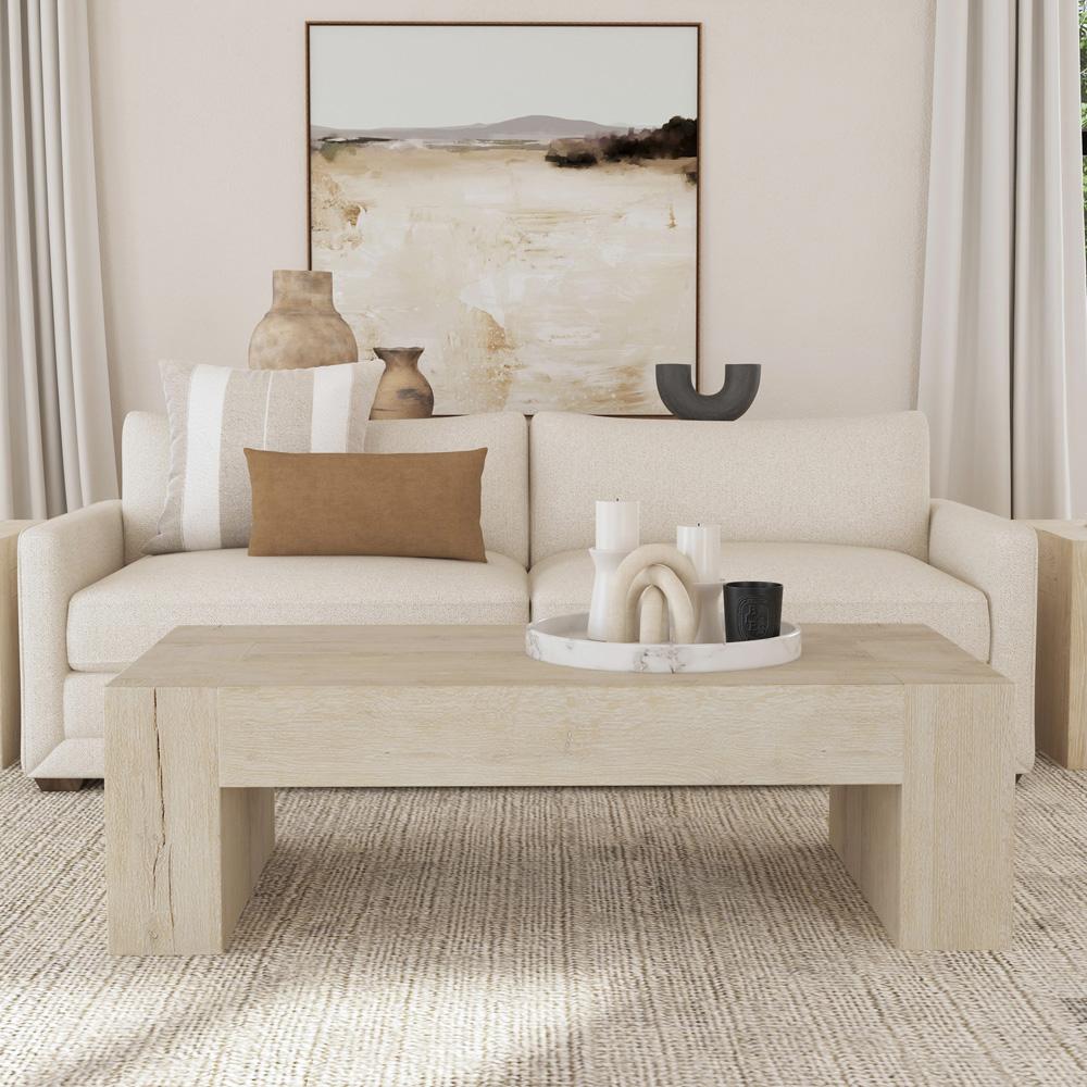 Classic Home - Bristol Cracked Oak Coffee Table In Meadow White - 51031345 veiw 5