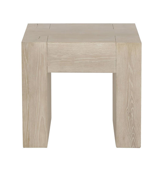 Classic Home - Bristol Cracked Oak 24in End Table In Meadow White - 51031347 veiw 1