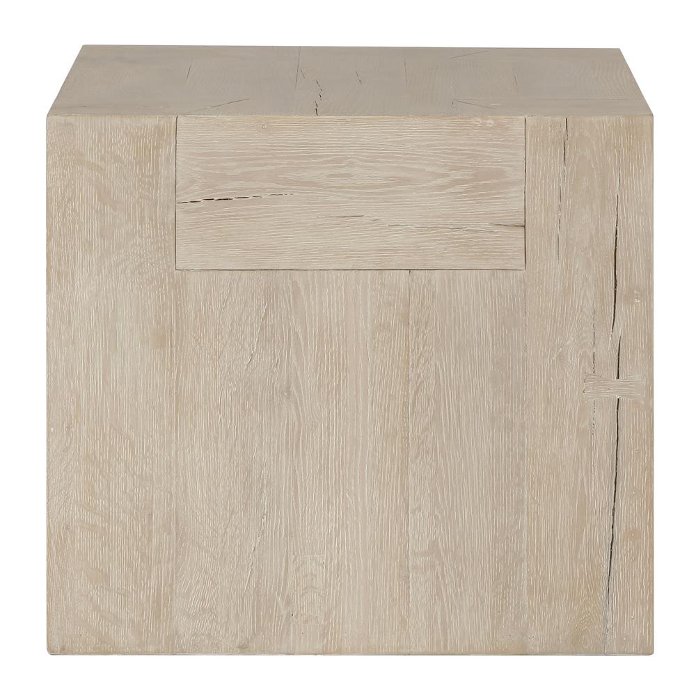 Classic Home - Bristol Cracked Oak 24in End Table In Meadow White - 51031347 veiw 2