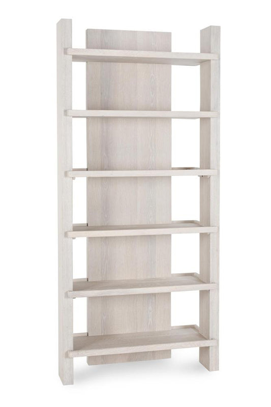 Classic Home - Doku 6 Shelf  Oak Veneer White Wash Bookshelf - 52004093 veiw 1