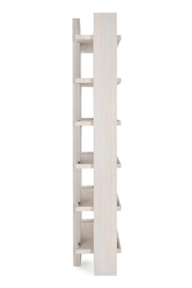 Classic Home - Doku 6 Shelf  Oak Veneer White Wash Bookshelf - 52004093 veiw 3