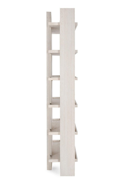Classic Home - Doku 6 Shelf  Oak Veneer White Wash Bookshelf - 52004093 veiw 3
